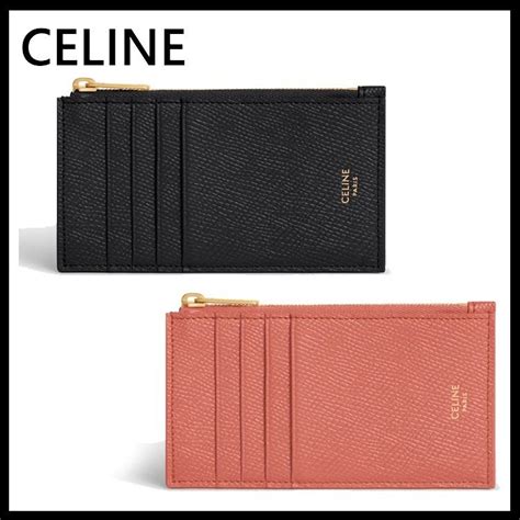 celine card holder with zip|celine credit card holder.